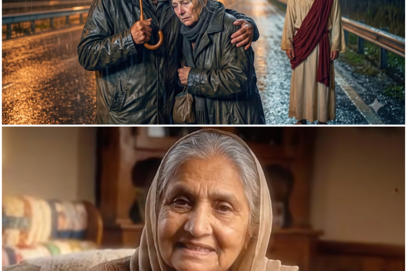 An elderly couple abandoned in the rain when Jesus found them… Try not to cry at what He did…